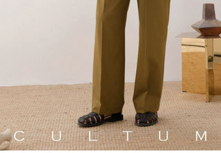 [CULTUM] Washable Relaxed Bamboo Trousers
