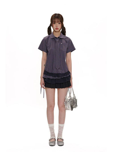 [Moromoro2] Lace Trim Ribbed Half Socks