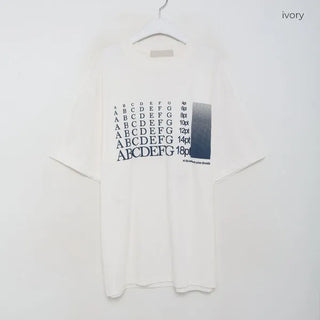 (Unisex) Font Print T-Shirt