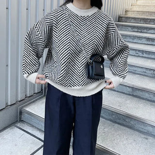 Herringbone Round Knit