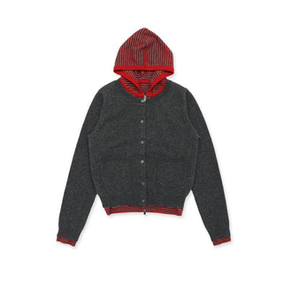 [Moromoro2] Contrast Striped Layered Knit  Sweater