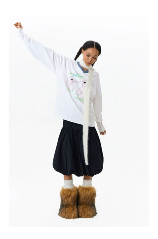 CONP Blue Striped V-Neck Top