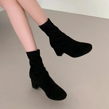 Suede Chelsea Ankle Boots