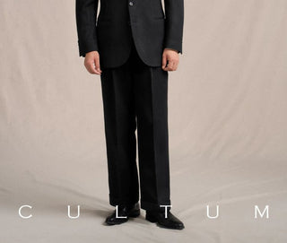 [CULTUM] 1930s Wool Twill Peak Lapel Suit