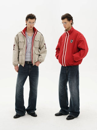 [MASONPRINCE] Reversible Padded Racing Jacket