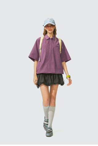 [Monterest] Quick-Dry Half-Zip Polo Shirt
