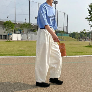 cotton balloon pants (white)