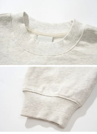 [Monterest] Relaxed Fit Logo Embroidered Sweatshirt