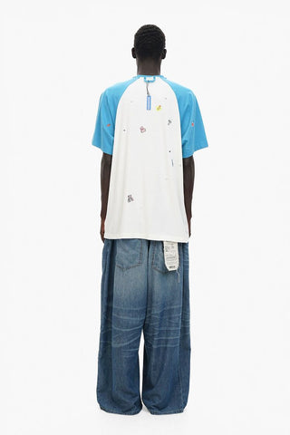 [MASONPRINCE] Punk Bear Raglan Sleeve Top