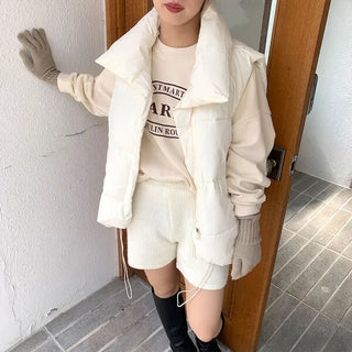 Finger-slit knit gloves