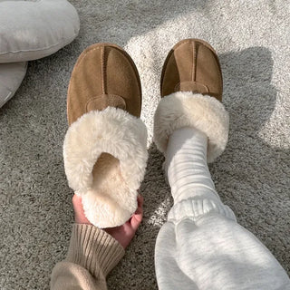 [High-Quality Leather] 0615 Soft Fur Slippers (1 color)