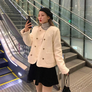 Tweed wool double jacket