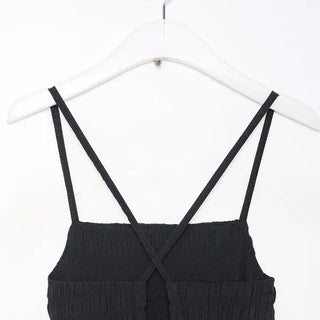 Back Ribbon Camisole Long Dress