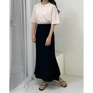 basic striped short sleeved tee