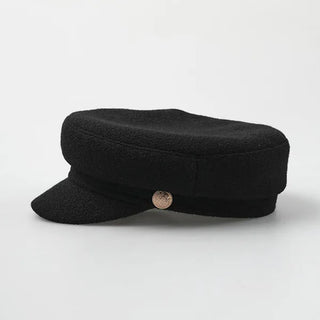 Gold button beret