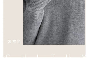 [CULTUM] Pure Wool V-Neck Knit Sweater