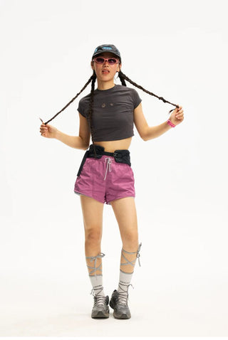 [Monterest] Layered A-Line Running Shorts