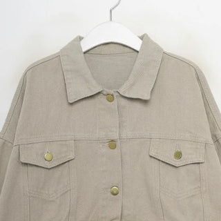 Cotton cropped jacket