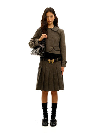 [Moromoro2] Houndstooth Doll Collar  Blazer/Skirt