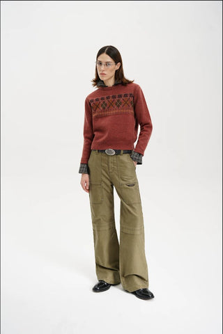 [MASONPRINCE] Fair Isle Wool Sweater