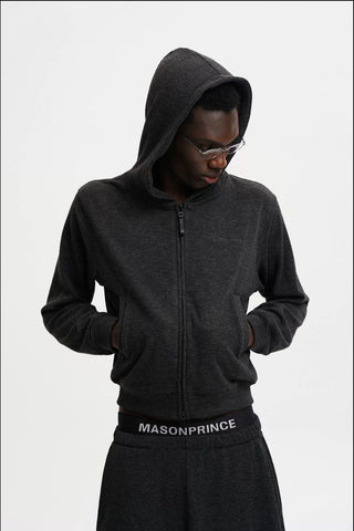 [MASONPRINCE] Nano Fleece Zip-Up Hoodie & Pants Set