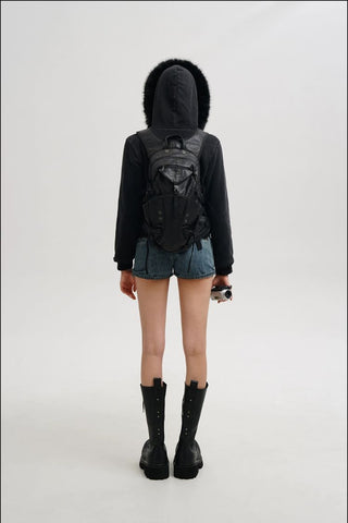 [MASONPRINCE] Fur Collar Fleece Hooded Jacket