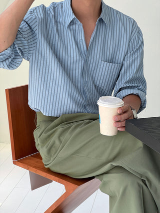 Cohen Seersucker Stripe Shirt