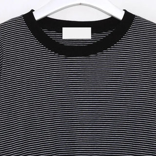 Striped oversized short-sleeved T-shirt