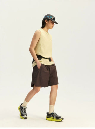 [Monterest] Quick-Dry Mesh Panel Sports Shorts