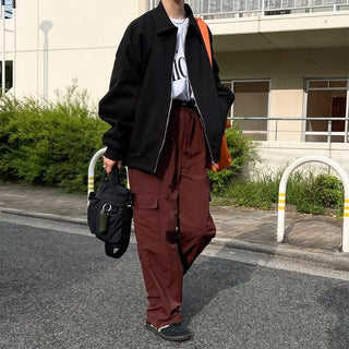 Double-zip cotton jacket