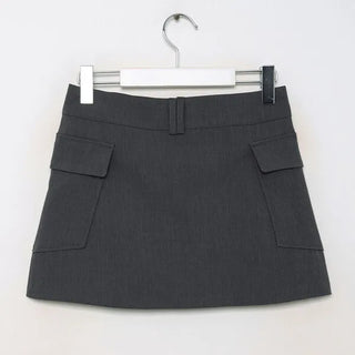 Side pocket mini skirt