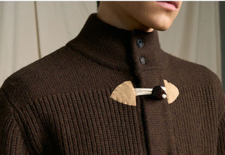 [CULTUM] Merino Wool Ivy Style Toggle Cardigan