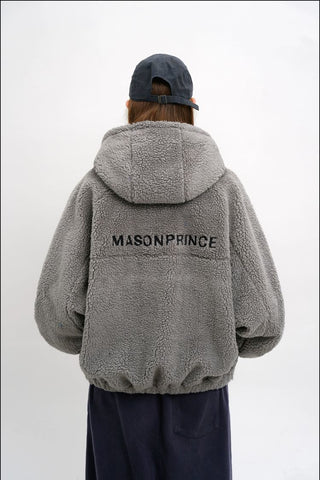 [MASONPRINCE] Fleece Hooded Jacket