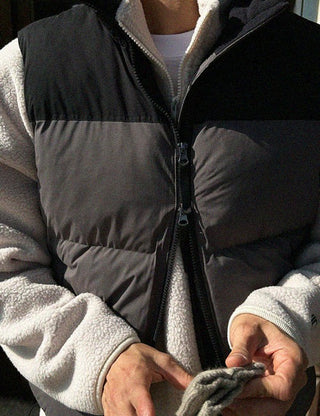 [Feature] Color Block Padded Vest (2 colors)