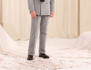 [CULTUM] Double-Breasted Cotton Corduroy Suit Set