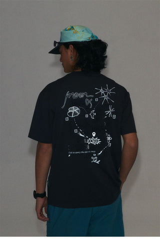 [Monterest] Quick-Dry Reflective Print T-Shirt