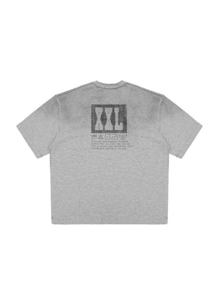 [MASONPRINCE] Distressed Double Collar Oversized Tee