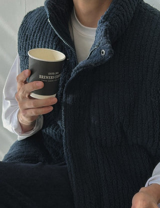 Aran Boucle Padded Vest (4 colors)