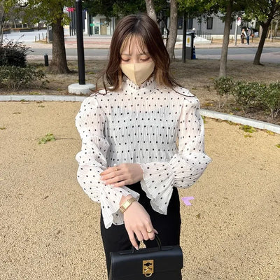 Polka dot blouse