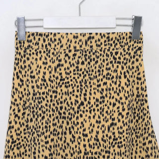 rizel leopard long skirt