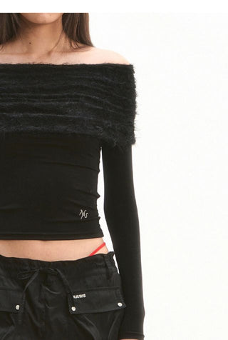 [NOTAWEAR] Lace Off shoulder Top