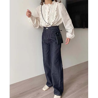 dail deep denim pants