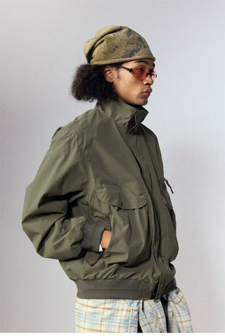 [Monterest] Water-Resistant Stand Collar Work Jacket