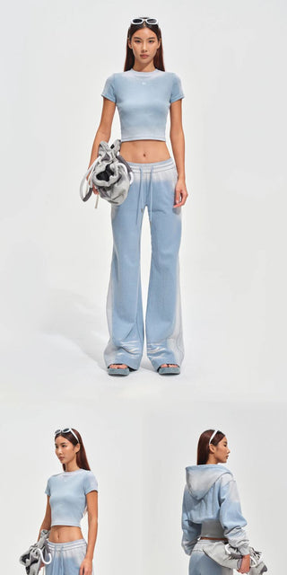 [NOTAWEAR] Sand Washed Flare Sweatpants