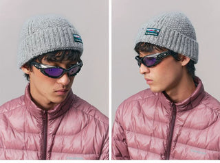 [Monterest] Merino Wool Blend Speckled Knit Beanie