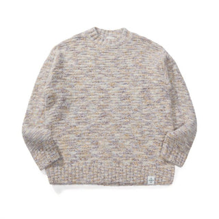 [Monterest] Multicolor Yarn Blend Crewneck Sweater