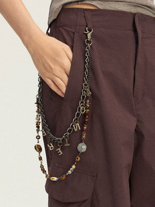 [Monterest] Detachable Double Chain Beaded Pants Chain