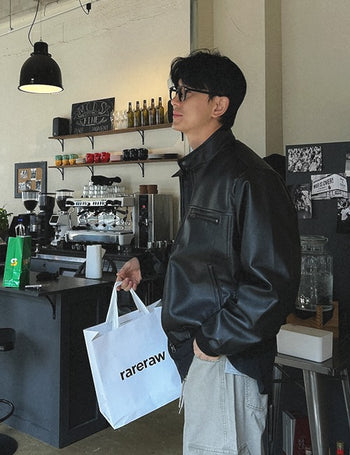 Flow Harrington Leather Jacket