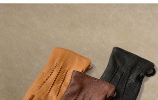 [CULTUM] Sheepskin Touchscreen Wool-Lined Gloves