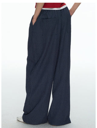 [NECY] Mini Dot Allover Print Wide Pants (2color)